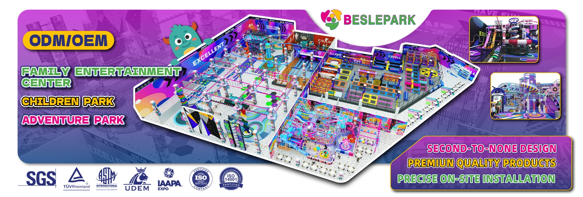 Beslepark Indoor Playground Equipment Manufacturer | Custom Playground Design, Premium Manufacturing & Precise On-Site Installation